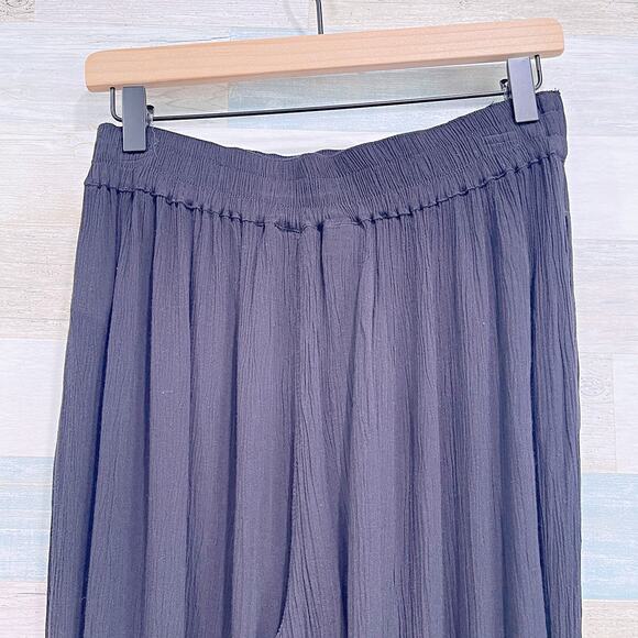 HEI HEI Anthropologie Harem Pants Black Pull On Muslin Casual Womens Small - Picture 5 of 7